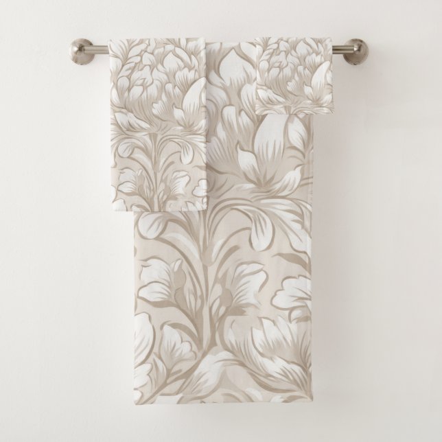 William Morris Inspire Pattern Bath Towel Set (Insitu)