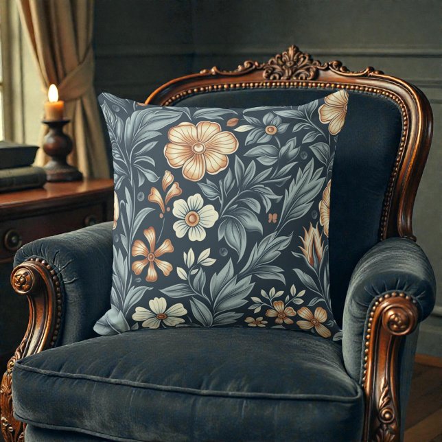 William Morris Inspired Botanical Style Pattern Cushion (Creator Uploaded)