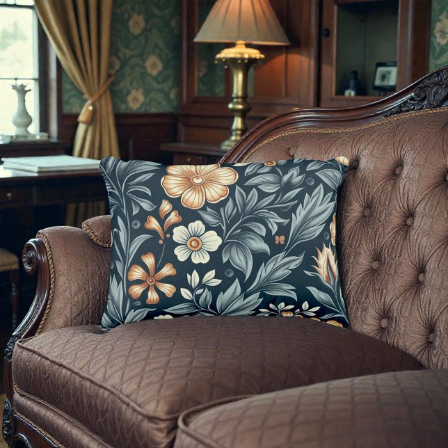 William Morris Inspired Botanical Style Pattern Decorative Cushion (Creator Uploaded)