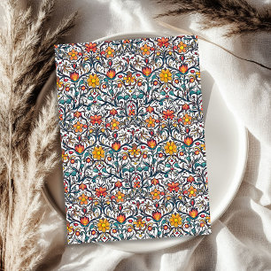 William Morris inspired colourful vibrant colours Tissue Paper