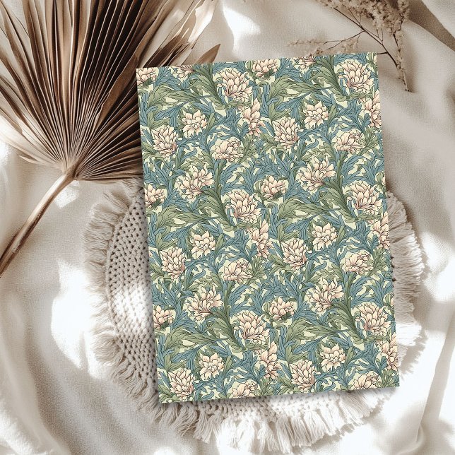 William Morris inspired cream pastel green sage Tissue Paper (William Morris inspired cream pastel green sage Tissue Paper)