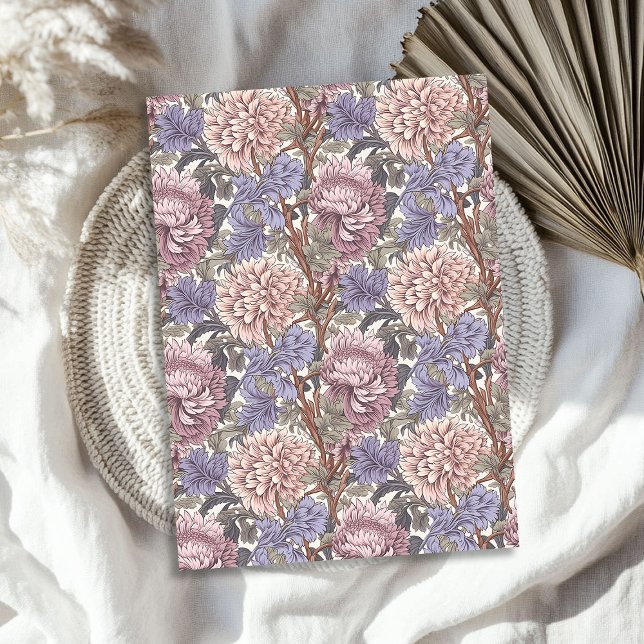 William Morris inspired dusty pink pale purple Tissue Paper (William Morris inspired dusty pink pale purple Tissue Paper)