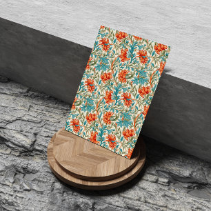 William Morris inspired terracotta pastel blue Tissue Paper