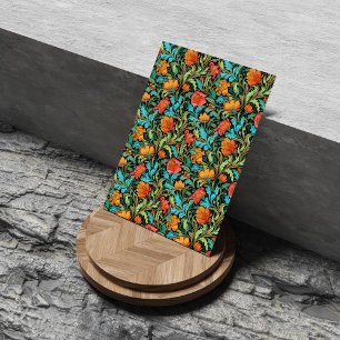 William Morris inspired vibrant colors flowers Tissue Paper