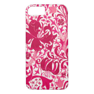 William Morris Iris and Lily, Fuchsia Pink Case-Mate iPhone Case