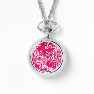 William Morris Iris and Lily, Fuchsia Pink Watch