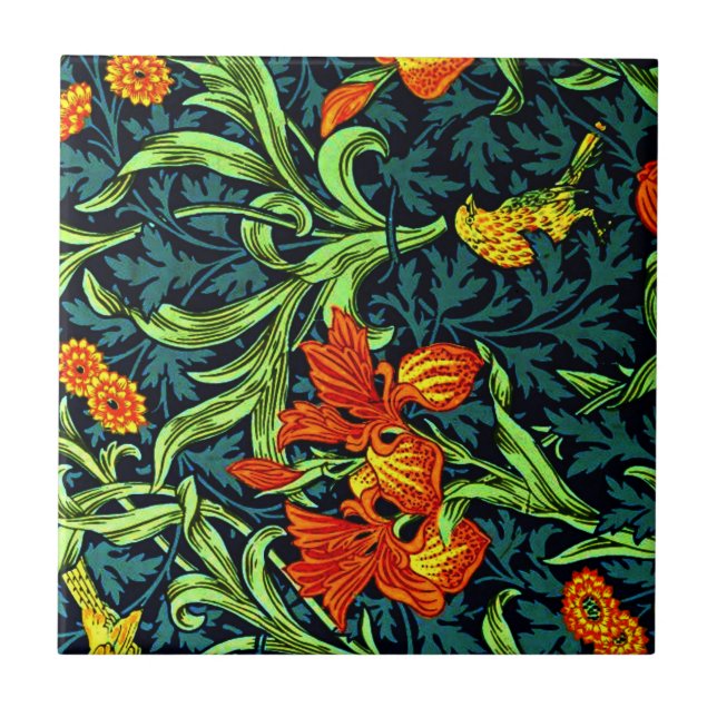 William Morris - Iris Tile (Front)