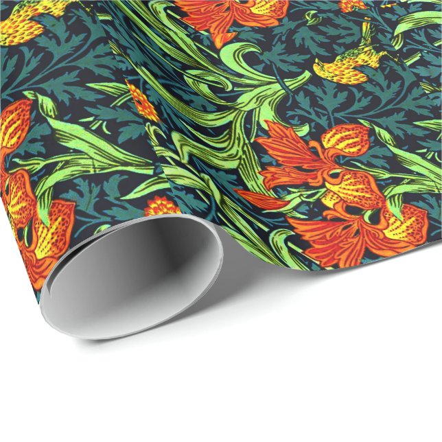 William Morris - Iris Wrapping Paper (Roll Corner)