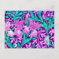 William Morris Irises, Amethyst Purple