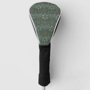 William Morris Ispahan Teal Green Floral Art Golf Head Cover