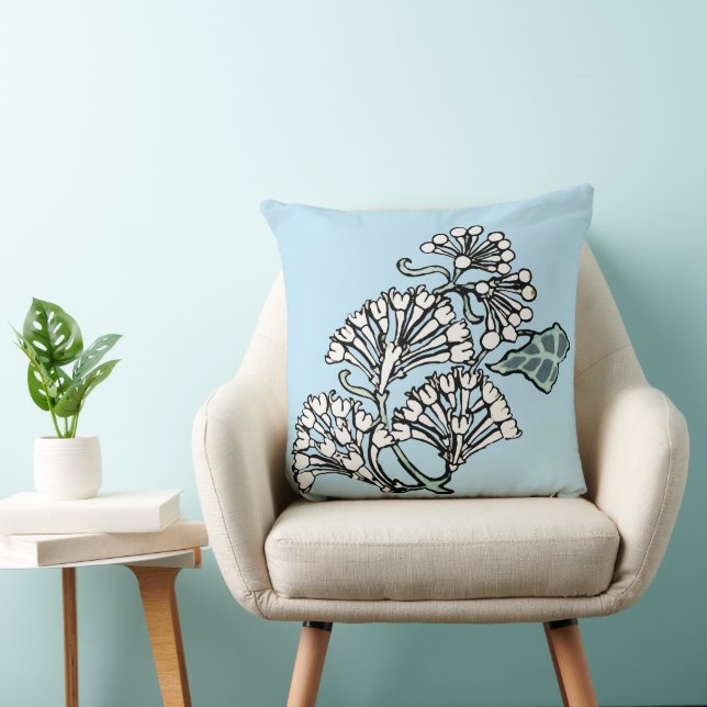William Morris Jasmine and Leaves Pattern Cushion (Chair)