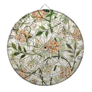 William Morris Jasmine Blossom Garden Design Dartboard