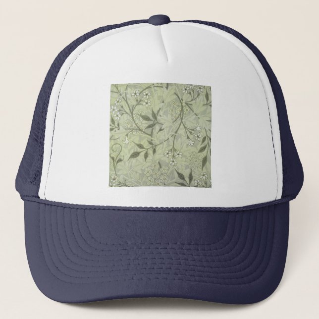 William Morris Jasmine Botanical Trucker Hat (Front)