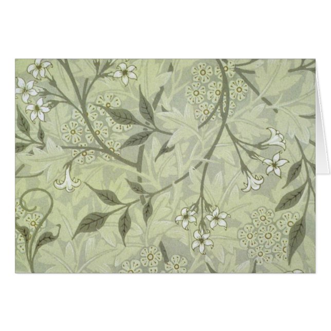 William Morris Jasmine Botanical Vintage Antique (Front Horizontal)