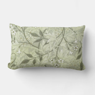 William Morris Jasmine Botanical Vintage Antique Lumbar Cushion