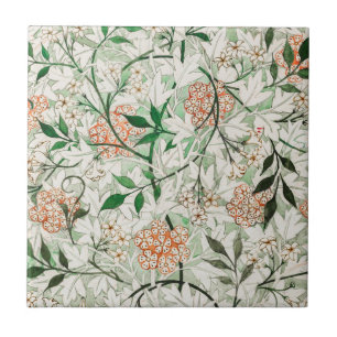 William Morris Jasmine Flower Ceramic Tile