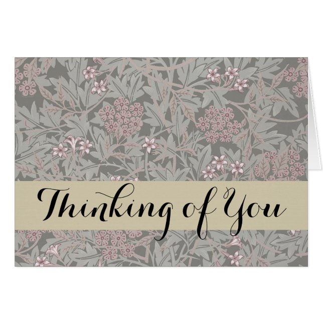 William Morris Jasmine Flower Pattern (Front Horizontal)