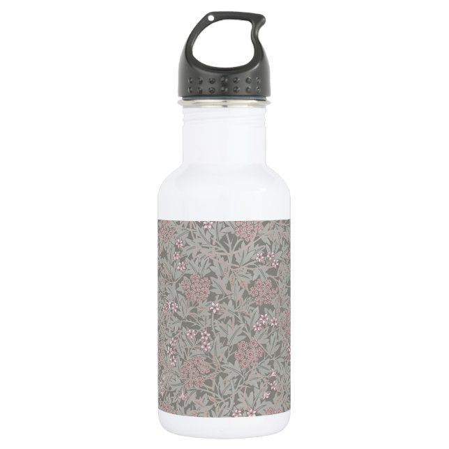 William Morris Jasmine Flower Pattern 532 Ml Water Bottle (Front)
