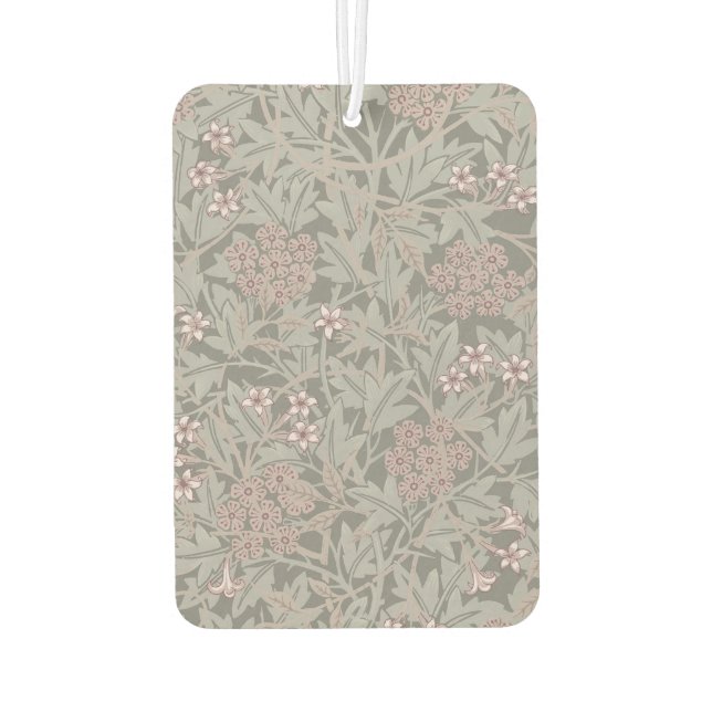 William Morris Jasmine Flower Pattern Car Air Freshener (Back)
