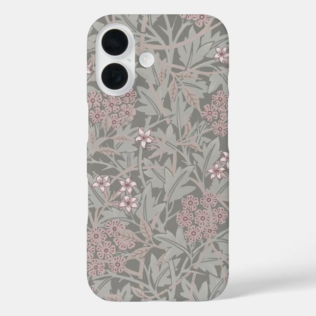 William Morris Jasmine Flower Pattern Case-Mate iPhone Case (Back)