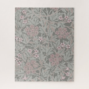William Morris Jasmine Flower Pattern Jigsaw Puzzle
