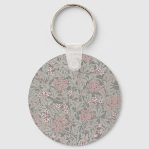 William Morris Jasmine Flower Pattern Key Ring