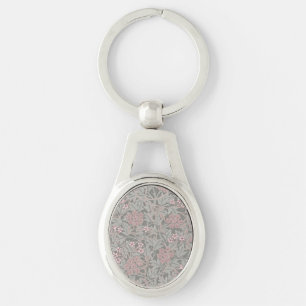 William Morris Jasmine Flower Pattern Key Ring