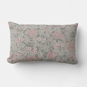 William Morris Jasmine Flower Pattern Lumbar Cushion