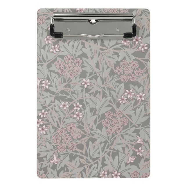 William Morris Jasmine Flower Pattern Mini Clipboard (Front)