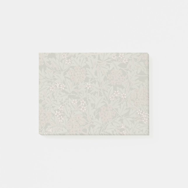 William Morris Jasmine Flower Pattern Post-it Notes (Front)