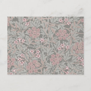 William Morris Jasmine Flower Pattern Postcard