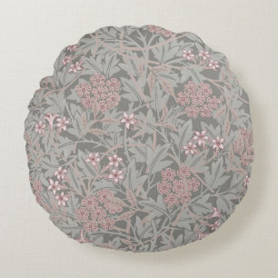 William Morris Jasmine Flower Pattern Round Cushion