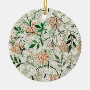 William Morris Jasmine Garden Flower Classic Ceramic Ornament
