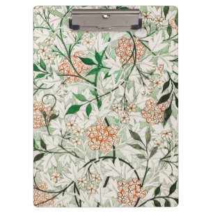 William Morris Jasmine Garden Flower Classic Clipboard