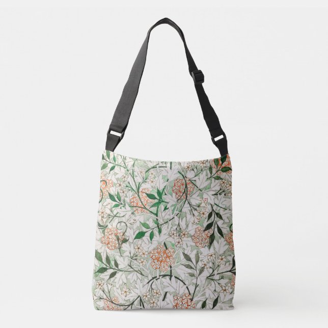 William Morris Jasmine Garden Flower Classic Crossbody Bag (Front)
