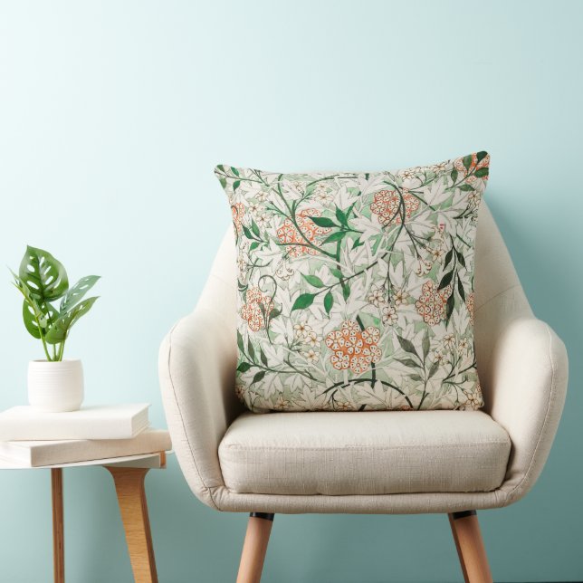 William Morris Jasmine Garden Flower Classic Cushion (Chair)