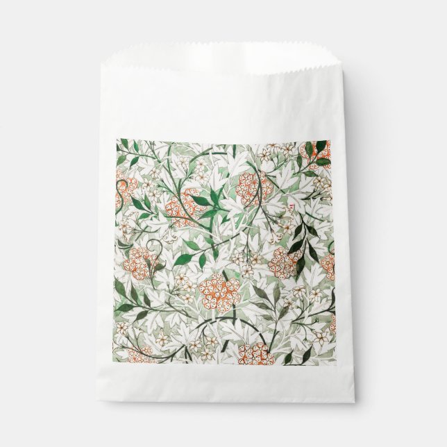 William Morris Jasmine Garden Flower Classic Favour Bag (Front)