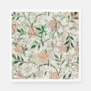 William Morris Jasmine Garden Flower Classic Napkin