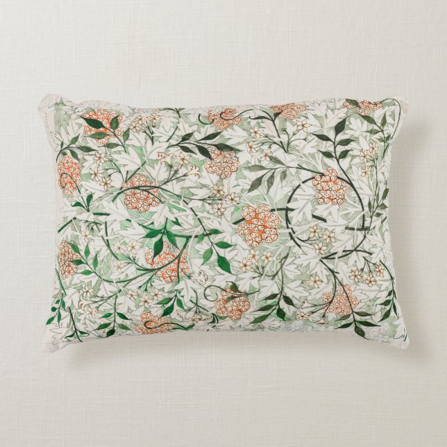 William Morris - Jasmine Pattern Artwork Decorative Cushion (Front)