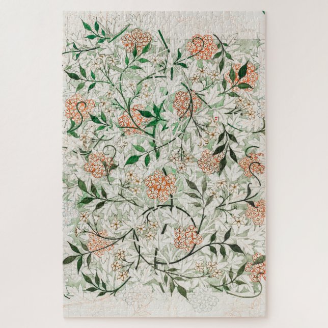 William Morris - Jasmine Pattern Artwork Jigsaw Puzzle (Vertical)