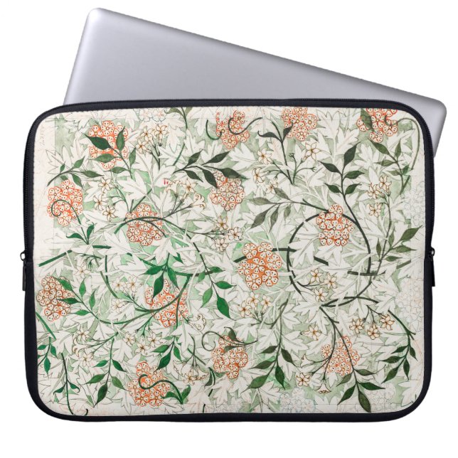 William Morris - Jasmine Pattern Artwork Laptop Sleeve (Front)