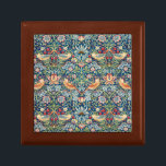 William Morris Jewellery Box Vintage<br><div class="desc">William Morris Strawberry Thief design inspired by the botanical and bird motifs.</div>