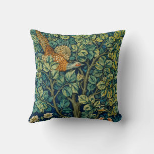William Morris & John Henry Dearle's Pheasant Cushion