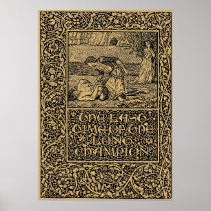William Morris Kelmscott Press page 1896 Poster