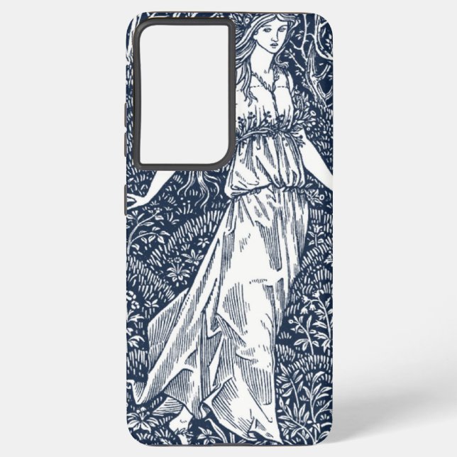 William Morris Lady In the woods Samsung Galaxy S21 Ultra Case (Back)