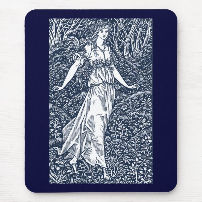 William Morris Lady Mouse Pad (Front)