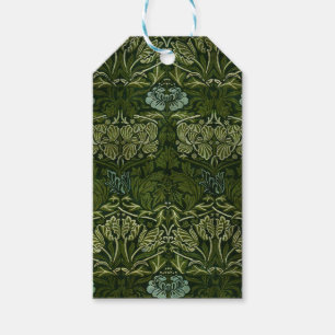 William Morris Large Green Leaves & Blue Flower Gift Tags