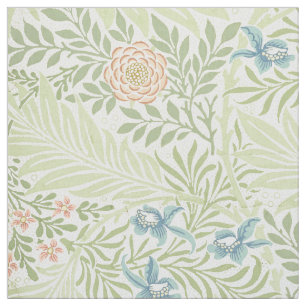 William Morris Larkspur Floral Pattern Fabric