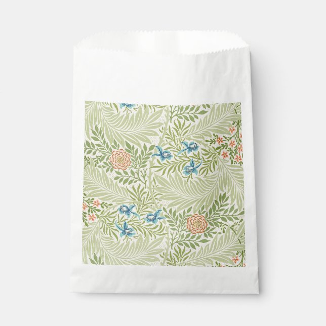 William Morris Larkspur Floral Pattern Favour Bag (Front)