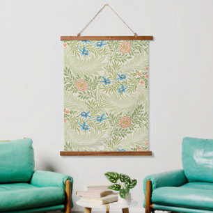 William Morris Larkspur Floral Pattern Hanging Tapestry